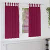 Image de Rideaux Occultants Avec Anneaux 2 Pcs Bordeaux 175 X 140 Cm Vidaxl