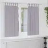 Image de Rideaux Occultants Avec Anneaux 2 Pcs Gris Métal 175 X 140 Cm Vidaxl