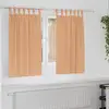 Image de Rideaux Occultants Avec Anneaux 2 Pcs Marron Clair 140 X 140 Cm Vidaxl