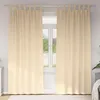 Image de Rideau - double rideaux Vidaxl Rideaux avec des rideaux 2 pcs Crème 245x140cm Polyester