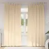 Image de Rideaux Occultants Avec Anneaux 2 Pcs Crème 260 X 140 Cm Vidaxl