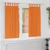 Image de Rideaux Occultants Avec Anneaux 2 Pcs Orange Vif 175 X 140 Cm Vidaxl