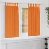 Image de vidaXL Rideaux occultants avec anneaux 2 pcs Orange vif 175 x 140 cm 4107619