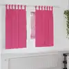 Image de Rideaux Occultants Avec Anneaux 2 Pcs Rose Vif 140 X 140 Cm Vidaxl