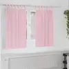Image de Rideaux Occultants Avec Anneaux 2 Pcs Rose Bébé 140 X 140 Cm Vidaxl