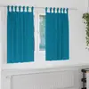 Image de Rideaux Occultants Avec Anneaux 2 Pcs Turquoise 140 X 140 Cm Vidaxl