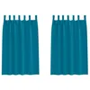 Image de Rideaux occultants modernes - vidaXL - Turquoise - Polyester - 175x140 cm - 2 pièces - Bloque la lumière