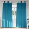 Image de vidaXL Rideaux occultants avec anneaux 2 pcs Turquoise 245 x 140 cm 4107641