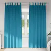 Image de Rideaux Occultants Avec Anneaux 2 Pcs Turquoise 260 X 140 Cm Vidaxl