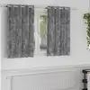 Image de Rideaux En Velours 2 Pcs Gris 140 X 140 Cm Velours Vidaxl