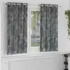 Image de Rideaux En Velours 2 Pcs Gris 175 X 140 Cm Velours Vidaxl