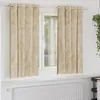Image de Rideaux tamisants en velours crème 2 pièces 175 x 140 cm avec oeillets