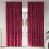 Image de Rideaux En Velours 2 Pcs Rouge Bordeaux 245 X 140 Cm Velours Vidaxl