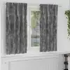 Image de Rideaux En Velours 2 Pcs Gris 175 X 140 Cm Velours Vidaxl