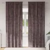 Image de VIDAXL - Rideaux occultants en velours Marron 225 x 140 cm (lot de 2)