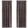 Image de Vidaxl rideaux en velours 2 pcs marron 260 x 140 cm velours