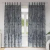 Image de Rideaux en velours 2 pcs avec oeillets gris argenté 245x140 cm