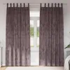 Image de Rideaux en velours - 2 pcs - Marron - 225x140 cm -  illets