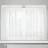 Image de VIDAXL Voilage en dentelle floral blanc 180 x 150 cm avec rail S   translucide poche pour tringle
