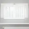 Image de Rideau En Dentelle Avec Des Rideaux Blanc 80 X 150 Cm Polyester Vidaxl