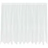 Image de Rideau en dentelle floral - vidaXL - 160x300 cm - Blanc - Polyester - Filtrant la lumière - Léger - Durable