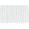 Image de Rideau en dentelle floral - vidaXL - 180x400 cm - Blanc - Polyester - Filtrant la lumière - Installation flexible