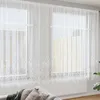 Image de Rideau en dentelle floral - vidaXL - Blanc - 200x1200 cm - Polyester - Filtrant la lumière - Léger - Durable