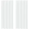 Image de Rideau en voile - vidaXL - 2 pièces - Blanc - 245x140 cm - Polyester - Voilage durable - Habillage lumineux