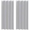 Image de Rideau en voile - vidaXL - Gris foncé - 260x140 cm - Polyester - Lot de 2 - Filtrage doux de la lumière