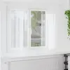 Image de Rideau En Voile 2 Pcs Blanc 175 X 140 Cm Polyester Vidaxl