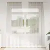 Image de Rideau En Voile 2 Pcs Crème 260 X 140 Cm Polyester Vidaxl
