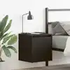 Image de Tables De Chevet Murales 2 Pcs Noir 38x34x40 Cm Vidaxl