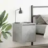 Image de Table De Chevet Murale Gris Béton 38x34x40 Cm Vidaxl