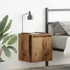 Image de Tables De Chevet Murales 2 Pcs Vieux Bois 38x34x40 Cm Vidaxl