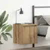 Image de Tables De Chevet Murales 2 Pcs Chêne Artisanal 38x34x40 Cm Vidaxl