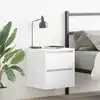 Image de Table De Chevet Murale Blanc 38x34x40 Cm Vidaxl