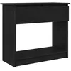 Image de Table console avec tiroirs - vidaXL - 855x385x745 cm - Noir - Bois dingénierie - Moderne - 2 tiroirs