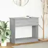 Image de Table Console Avec Tiroirs Sonoma Gris 85,5x38,5x74,5 Cm Vidaxl