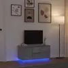 Image de Meuble Tv Avec Lumières Led Gris Béton 100x41x50 Cm Vidaxl