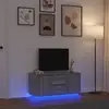Image de Meuble Tv Avec Lumières Led Sonoma Gris 100x41x50 Cm Vidaxl