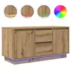 Image de Vidaxl meuble tv avec éclairages led chêne artisanal 100x41x50 cm