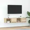 Image de Meubles Tv 2 Pcs Chêne Sonoma 60x31x25,5 Cm Bois D'ingénierie Vidaxl