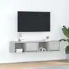Image de Meubles Tv 2 Pcs Gris Béton 60x31x25,5 Cm Bois D'ingénierie Vidaxl