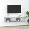 Image de Meubles Tv 2 Pcs Sonoma Gris 60x31x25,5 Cm Bois D'ingénierie Vidaxl