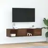 Image de Meuble Tv 2 Pcs Chêne Marron 60x31x25,5 Cm Bois D'ingénierie Vidaxl