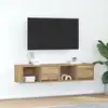 Image de Meubles Tv 2 Pcs Chêne Artisanal 60x31x25,5cm Bois D'ingénierie Vidaxl