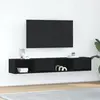 Image de Meuble Tv 2 Pcs Chêne Noir 80x31x25,5 Cm Bois D'ingénierie Vidaxl