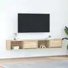 Image de Meubles Tv 2 Pcs Chêne Sonoma 80x31x25,5 Cm Bois D'ingénierie Vidaxl