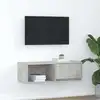 Image de Meuble Tv Gris Béton 80x31x25,5 Cm Bois D'ingénierie Vidaxl