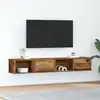 Image de Meubles Tv 2 Pcs Vieux Bois 80x31x25,5 Cm Bois D'ingénierie Vidaxl
